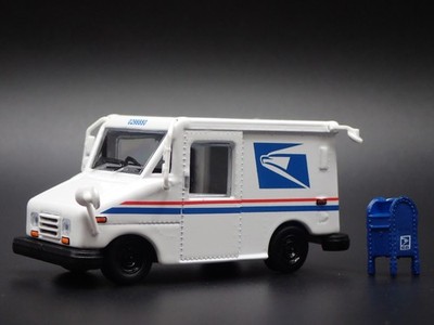 USPS UNITED STATES POSTAL SERVICE DELIVERY TRUCK LLV MAILBOX 1:64 SCALE DIECAST