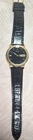 Seiko 7N43-8138 Japan Movement Quartz Gold Plate Vintage Black Dial Calf Skin BN