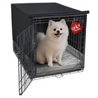 Explore Land Breathable Dog Crate Cover - 4 Sides 24"L x 18"W x 20"H, Black