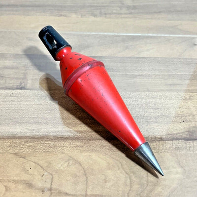 Vintage Yamaguchi Tankou Metal Plumb Bob Shock Ring Japan Construction