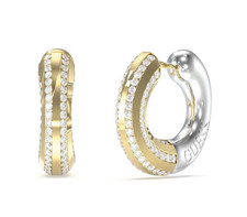 Orecchini donna Guess orecchini acciaio inox oro argento colori pavè di cristallo nuovi