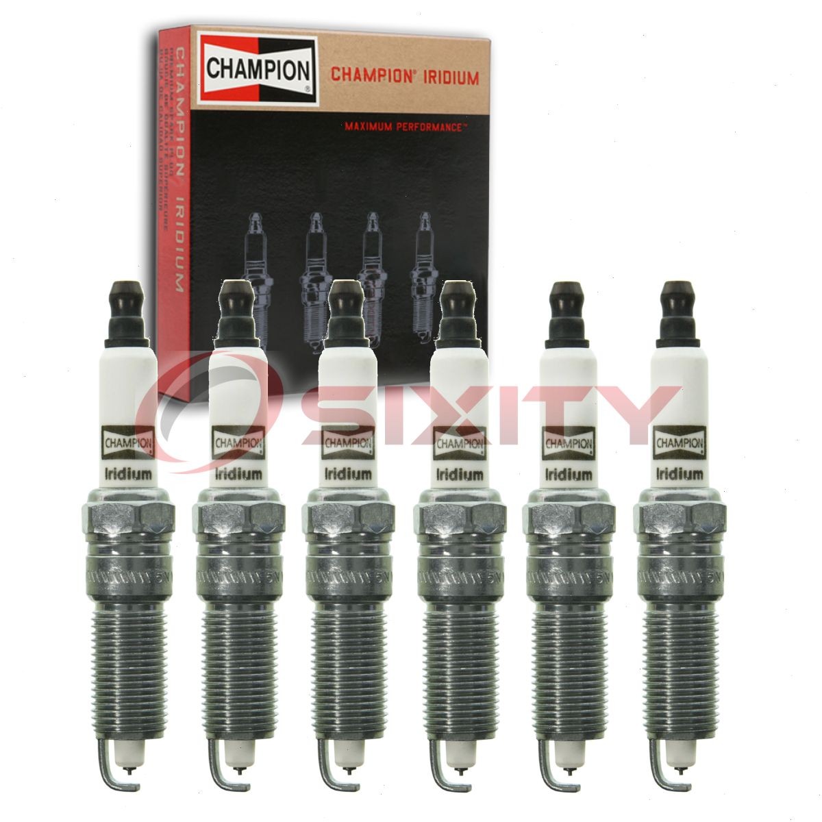 6 pc Champion Iridium Spark Plugs for 2001-2010 Dodge Grand Caravan 3.3L hh