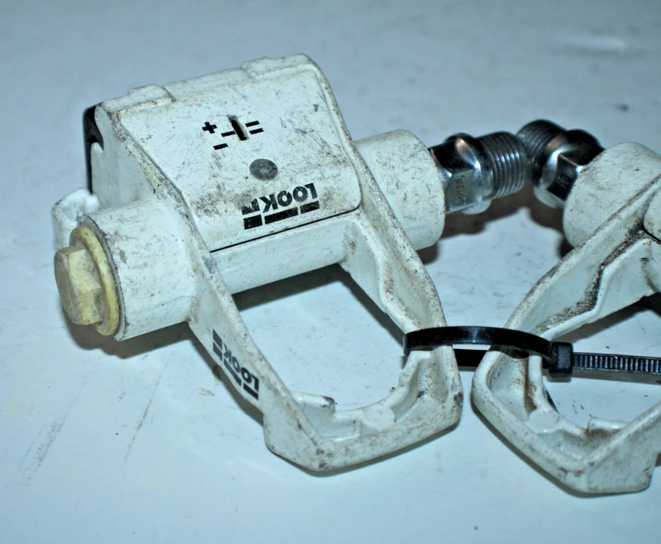 Pedais de bicicleta Look Clipless branco bikepacking corrida estrada triatlo tri comutador ~ - Imagem 4 de 4