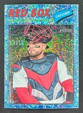 2026 Topps Heritage Carlos Narvaez #248 Chrome Light Blue Sparkle Refractor