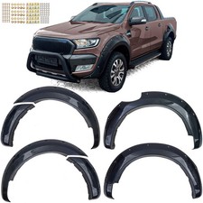 Extensions D'Aile Brillantes Noires Moyennes Pour Ford Ranger T7 T8 15-22