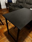 Black Rectangular Desk Table, 40 in L x 19 in W x 29 in H — photo 5