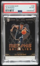2019-20 Panini Noir Rookies Icon Edition Holo Gold 4/10 Ja Morant #188 PSA 6 2r7