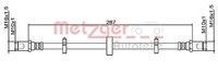 Metzger Bremsschlauch Hinterachse, Innen, Links, Mitte, Rechts, Vorderachse