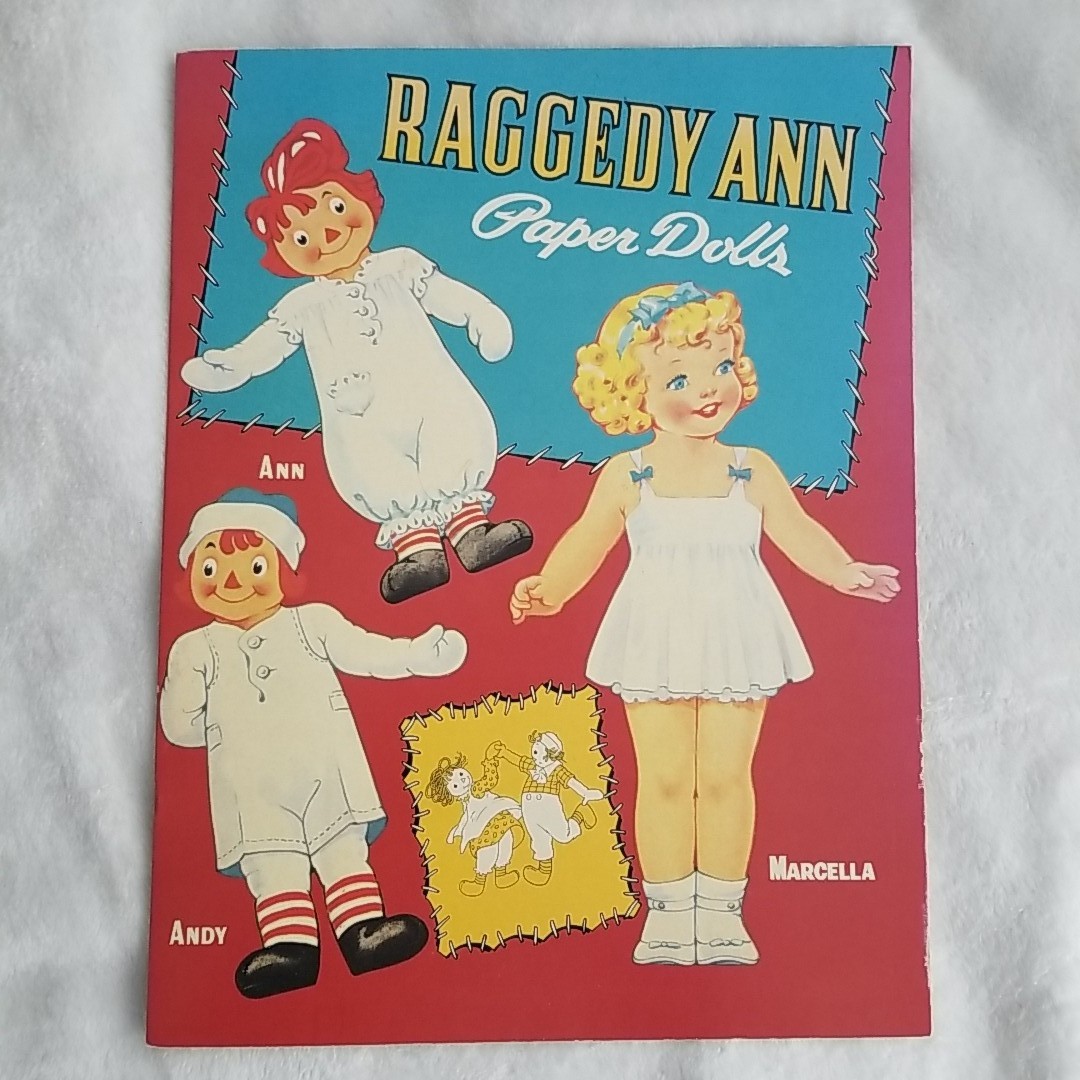 Vintage Raggedy Ann & Andy Paper Doll Book Marcella 1995 Complete Unused