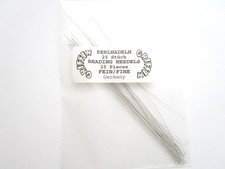25 Fine Griffen Flexible Twisted Beading Needles Threading Perlnadeln Germany