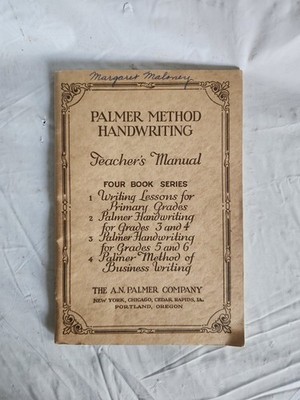 Vintage Palmer Method Handwriting Teacher s Manual Pub. by The A.N. Palmer Co.