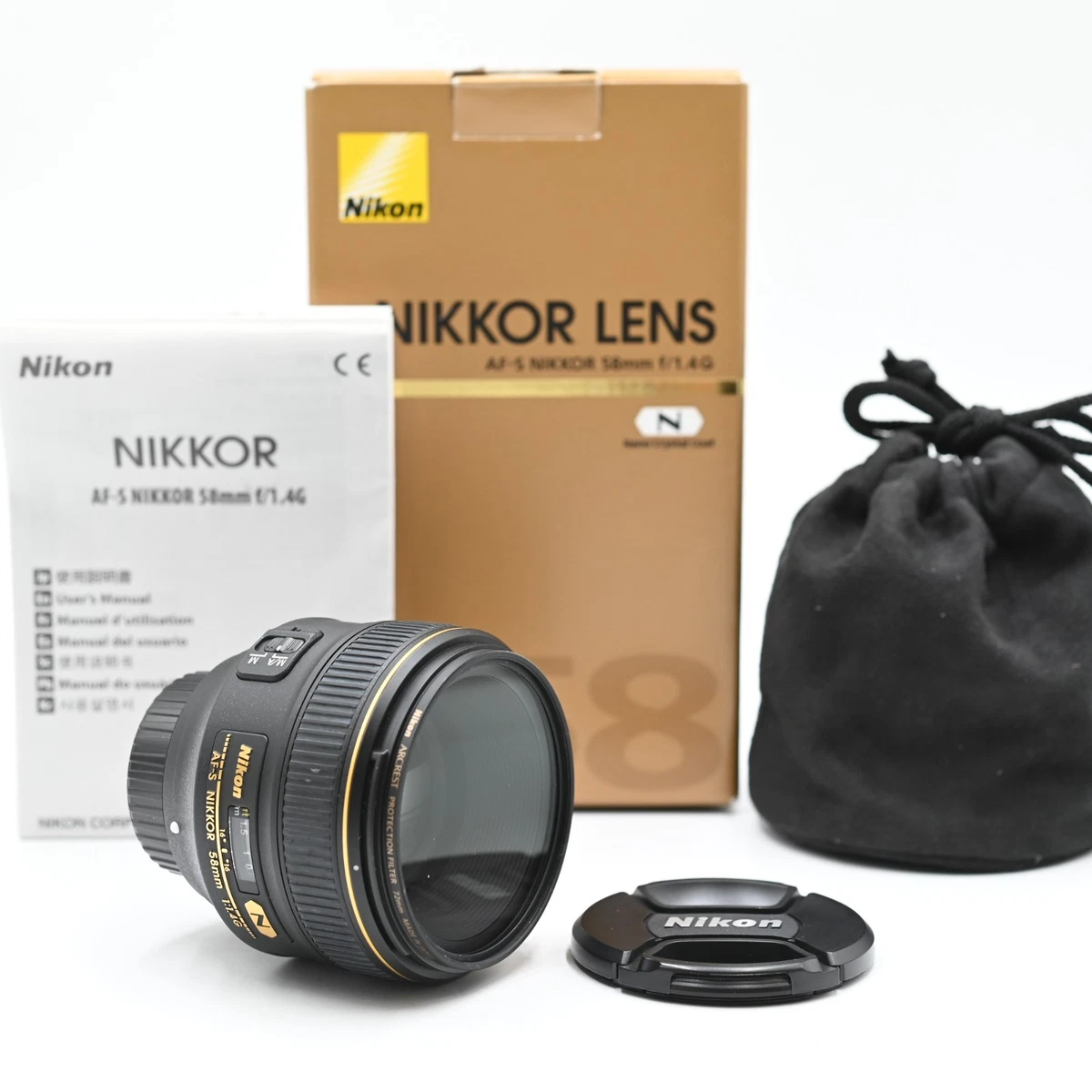 Nikon NIKKOR AF-S 58mm f/1.4 Camera Lenses for sale | eBay