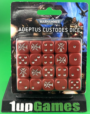 Games Workshop Warhammer 40 000 Dice Set Adeptus Custodes Dice Brand New! T07