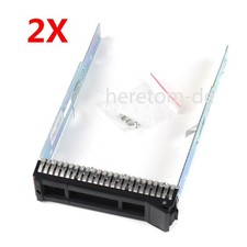 2X 3.5 SAS SATA Hard Drive Caddy Tray für Le...