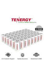 Tenergy Centura Lite D Size NiMH Rechargeable Batteries 1.2V Lot Of 48