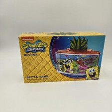 SpongeBob SquarePants Betta Freshwater Tank Aquarium & Cover Nickelodeon