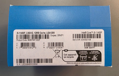 Brand New Intel Core i5-11400F 2.6GHz 6-Core Desktop Processor, LGA 1200 Socket