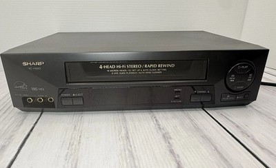 Sharp VCR 4 Head Hi-Fi Stereo VHS Player Recorder VC-H993U With Remote Tested