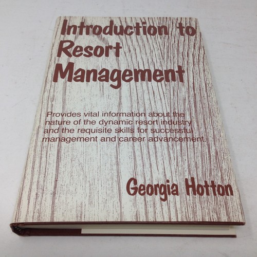  1982 1st ed. HC + DJ - INTRODUCTION TO RESORT MANAGEMENT by Georgia Hotton - Picture 1 of 6