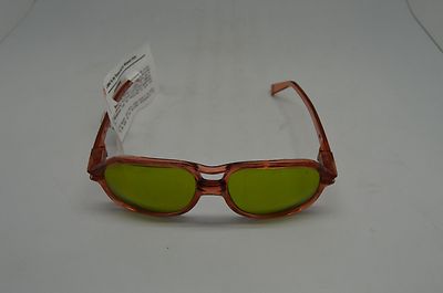 American Optical Safety Glasses 8758 Lens 58 Bridge 15 RED GRN 1.7 Steampunk