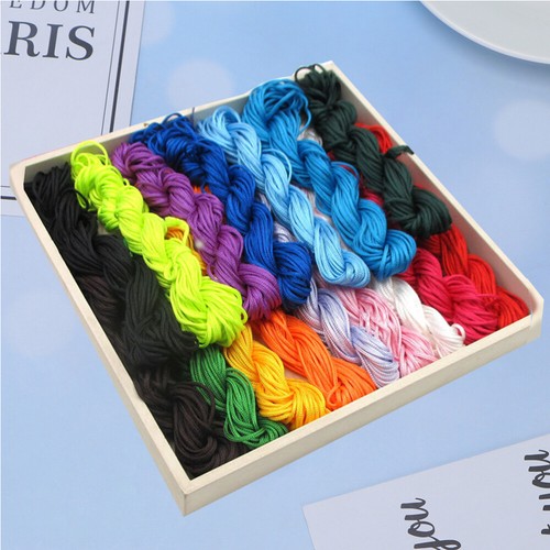 16 Pcs String pour Fabrication de tendance Bracelet Fil de Perles Bijoux Fournitures