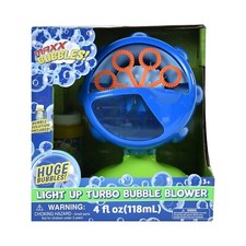 Sunny Days Light Up Turbo Maxx bubble blower with bubble solution