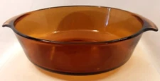 Anchor Hocking Amber Casserole Dish 438 2 QT