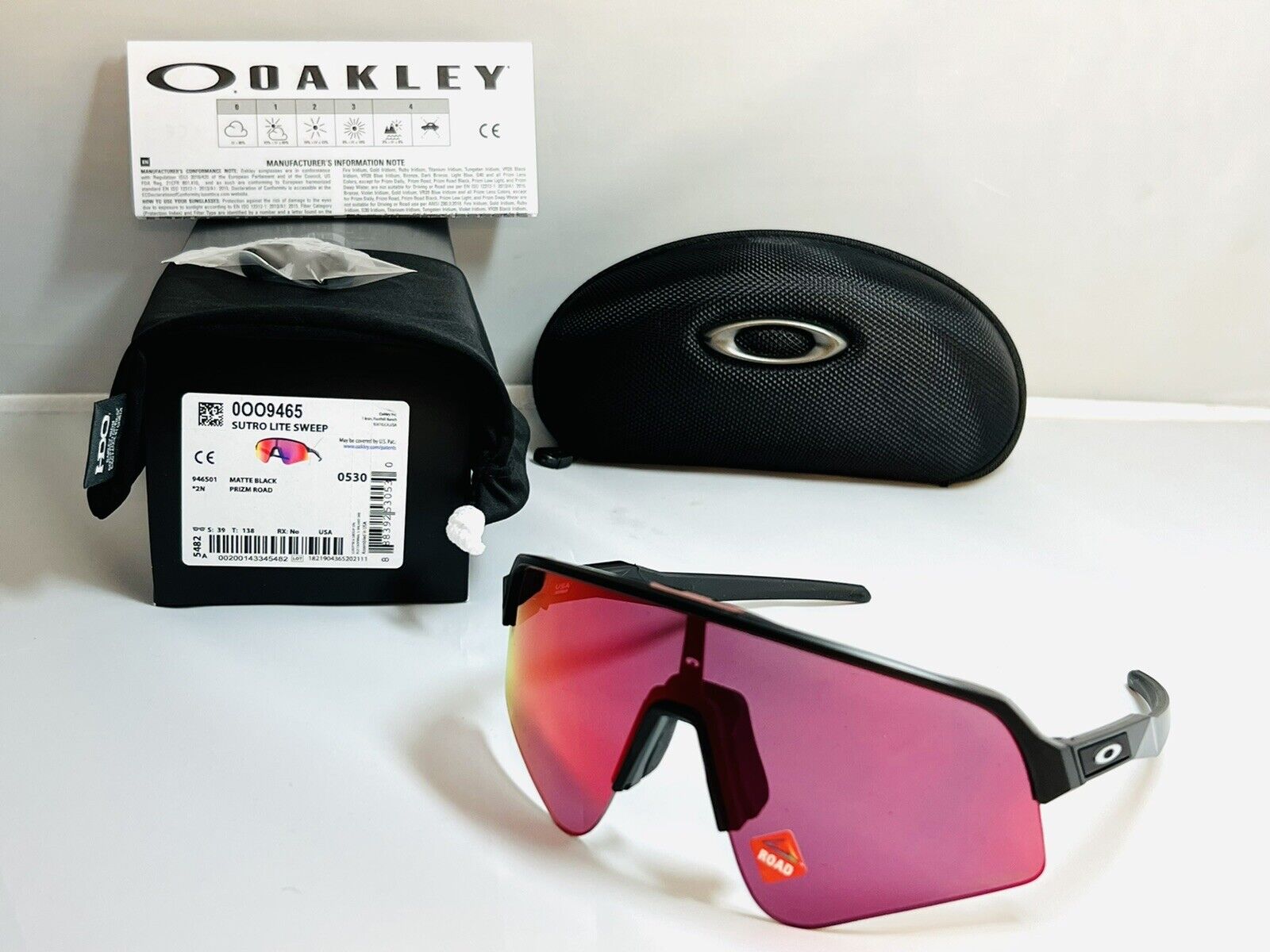 Oakley Sunglasses Sutro Lite Sweep 0 Matte Black Prizm - Bikeera