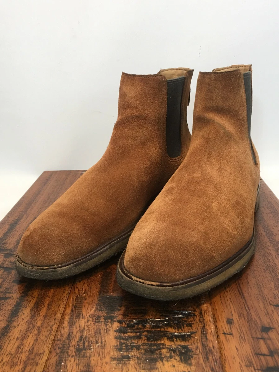 Clarks mens suede chelsea boots sale