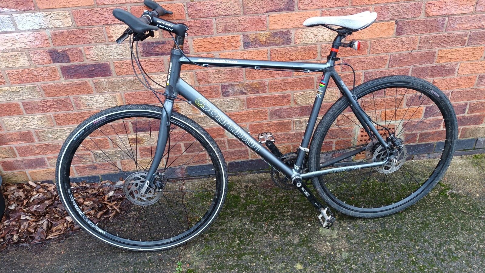 2012 C Boardman Team Mans Hybrid Alloy 54cm Cycle Bike Disc Brakes In