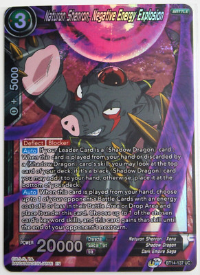 Naturon Shenron, Negative Energy Explosion BT14-137 UC Foil Cross Spirits NEW