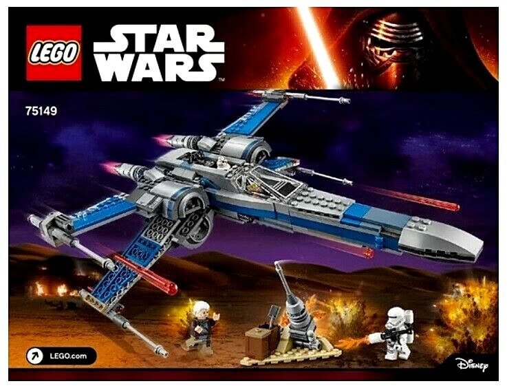 ⭐INSTRUCTIONS & STICKERS⭐ For LEGO Star Wars Resistance X-Wing