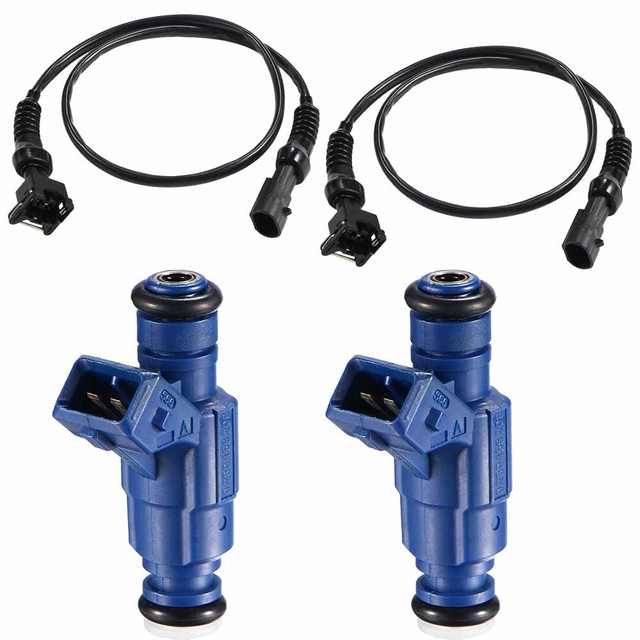 2 Pair Fuel Injector with Harness For 20042008 Polaris Sportsman 700