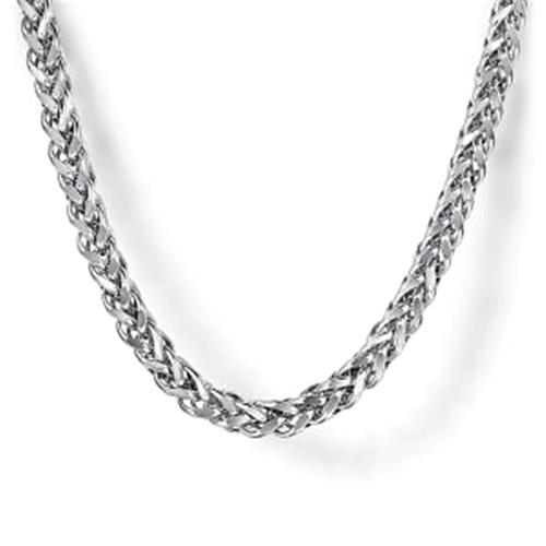 Sterling Silver Men's Wheat Chain Necklace 22" eBay