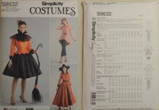 Simplicity- 9632 - Misses' Witch Costumes