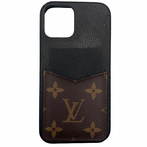 LOUIS VUITTON iPhone Case 12/ 12Pro Bumper Noir Folio M80080 Monogram from  Jap