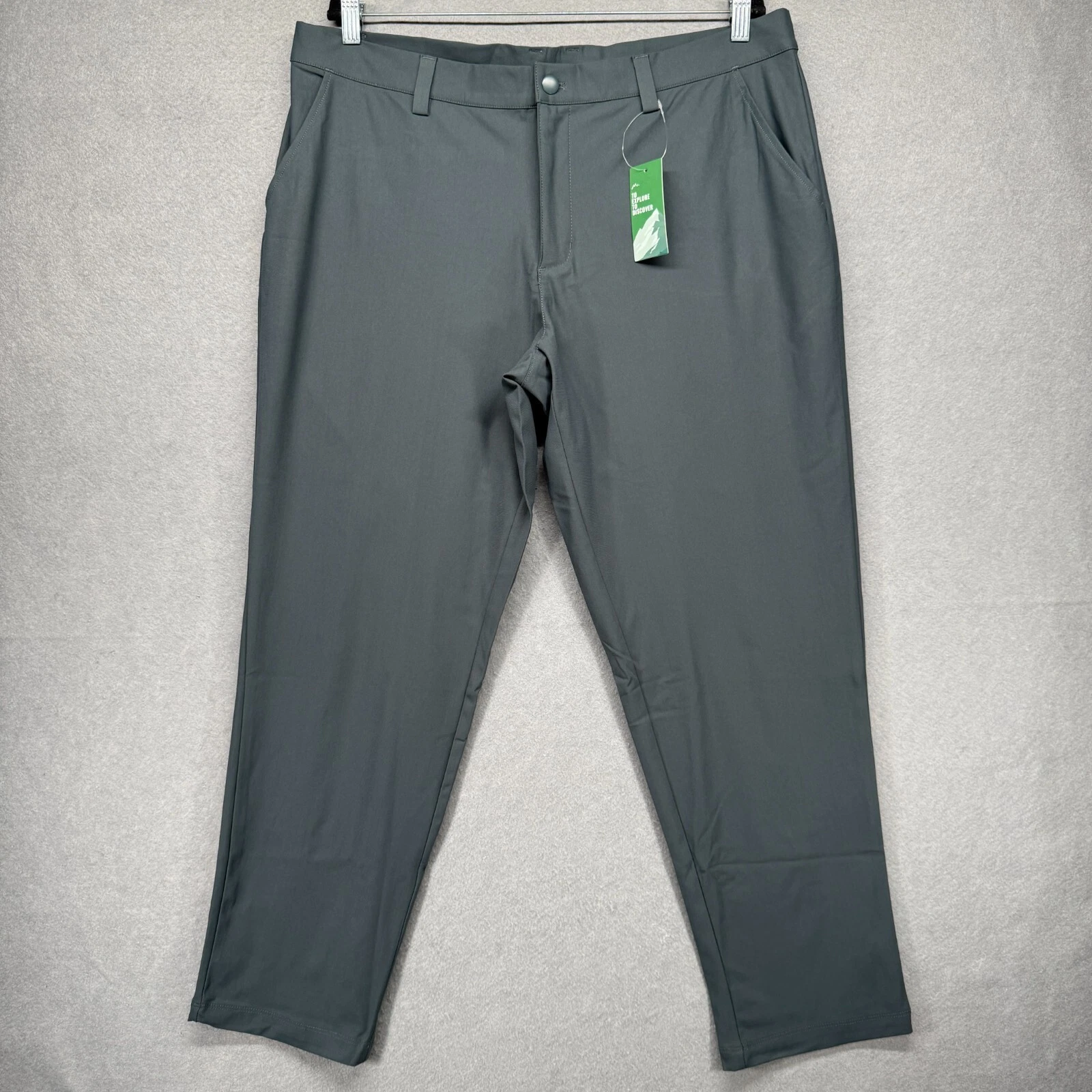 Willit Golf Pants Mens Size 38x30 Gray Tapered Leg Performance Stretch Upf 50