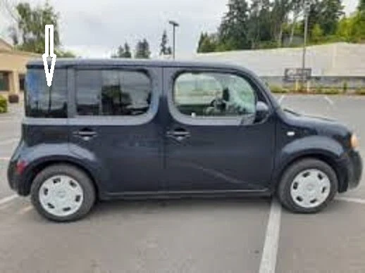 Fits 2009-2014 Nissan Cube Passenger Side (Right) Quarter Glass Dark Tinted Foto 2 de 4