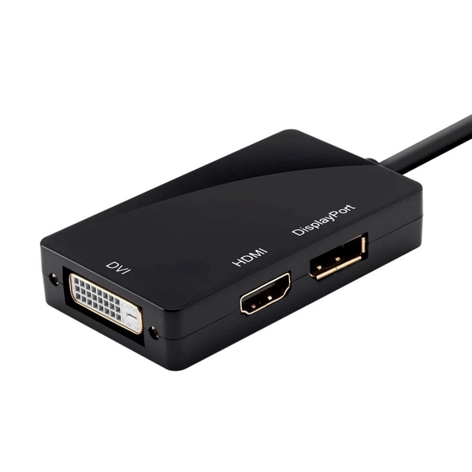 Mini DisplayPort DP 1.1 to HDMI / DVI / Display Port Monitor Adapter Cable Mac - Image 3 of 3