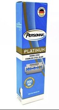 Personna Platinum Chrome Double Edge Safety Razor Blades 200 Pack 
