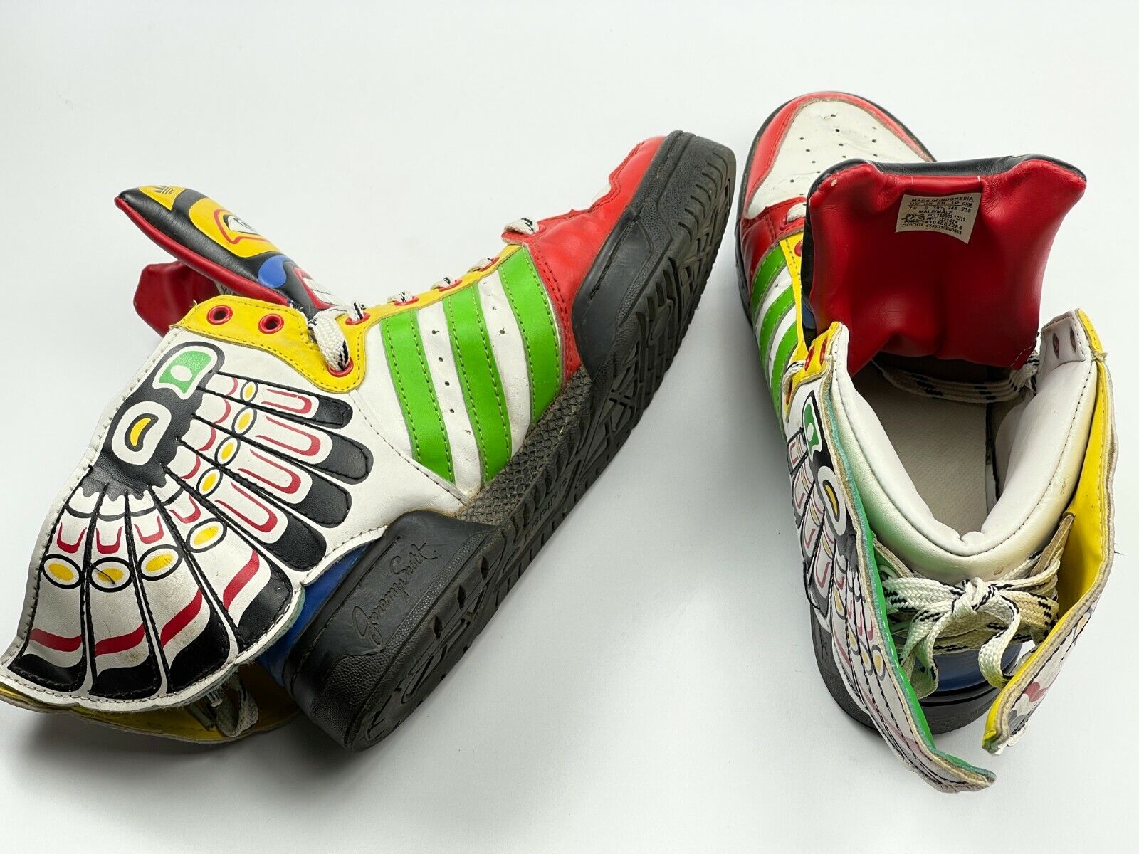 Adidas Originals Jeremy Scott Sneakers Eagle Wings  Totem Shoes Obyo  size 7,5 | eBay