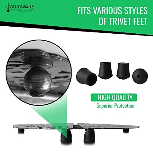 Replacement Rubber Feet 8 Pack for Metal Trivets For Virginia