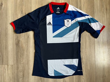 GREAT BRITAIN OLYMPIC GAMES 2012 FOOTBALL SHIRT ADIDAS W55808 JERSEY SOCCER sz S