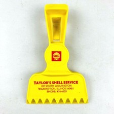 Vintage Shell Gas Station Ice Scraper Advertising Promotion For Classic Car Gift