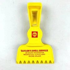 Vintage Shell Gas Station Ice Scraper Advertising Promotion For Classic Car Gift