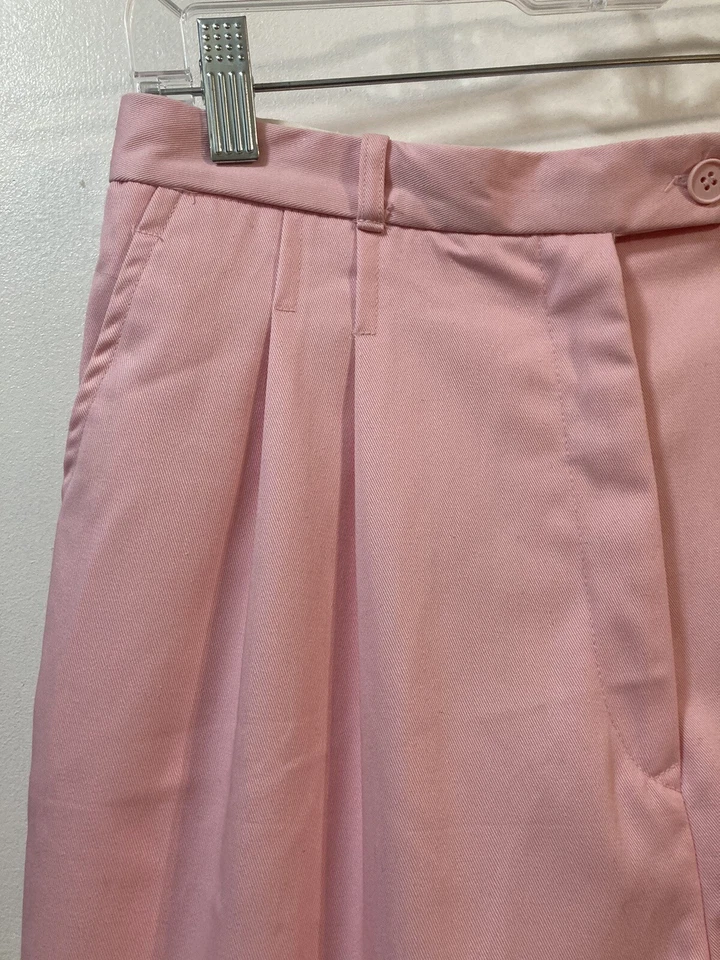 Bermudas con puños RAFAELLA mamá plisadas delanteras rosa 5" bolsillos entrepierna de colección 14 Foto 2 de 4