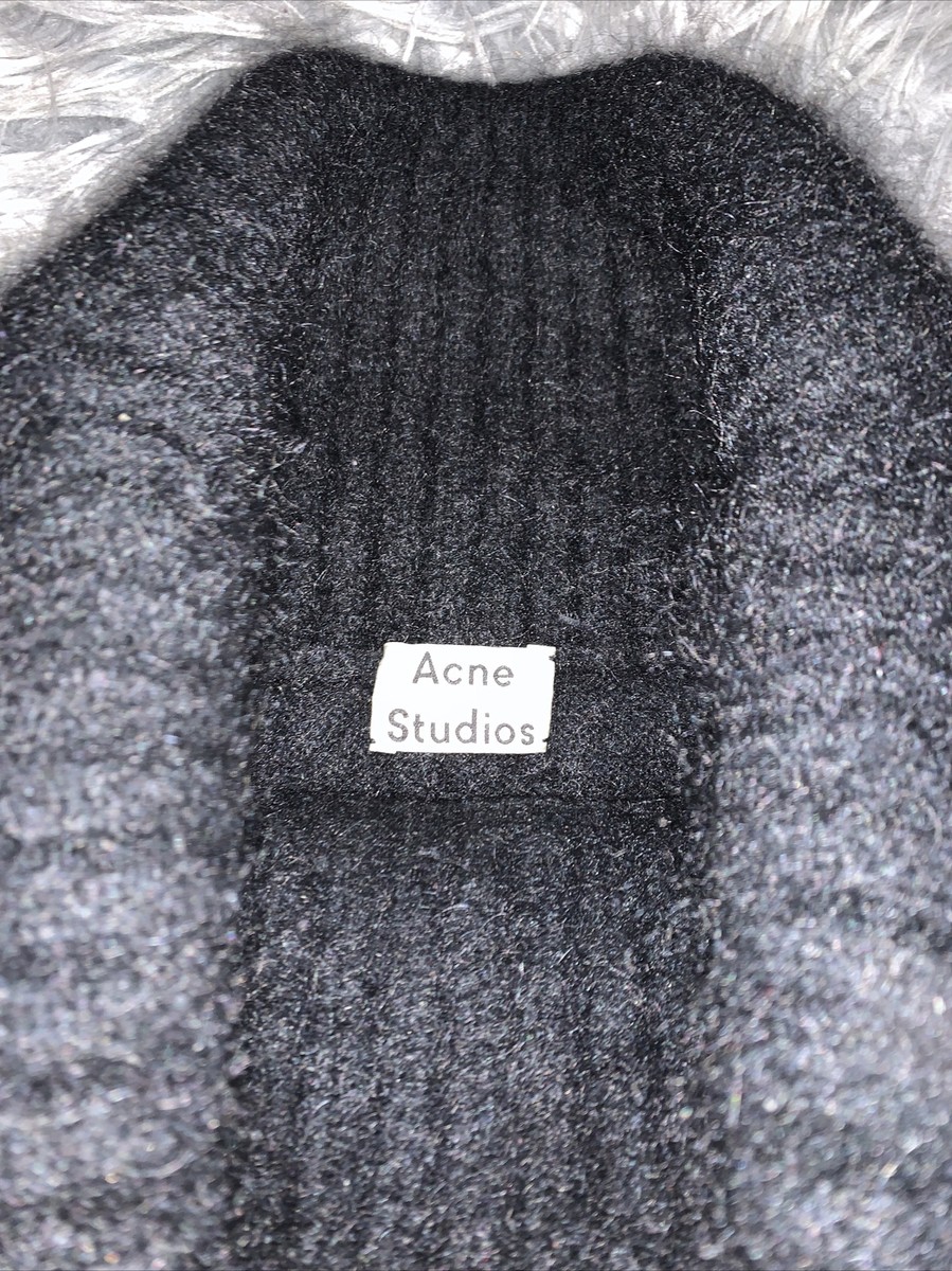 Acne Studios Black Mohair Fold Over Collar Sweater XS | eBay Acne Studios Black Mohair Fold Over Collar Sweater XS | eBay