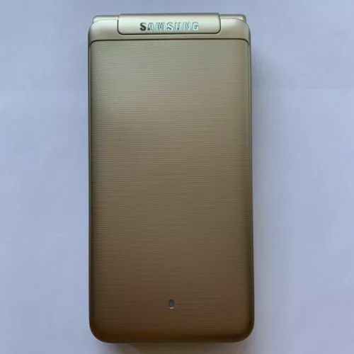 Original Samsung Galaxy Folder G1600 Dual SIM LTE Flip Unlocked SmartPhone Gold - Picture 9 of 12