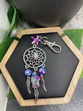 4.5  Silver-tone Bead Dream Catcher Purse Clip Keychain New Free Ship B3914