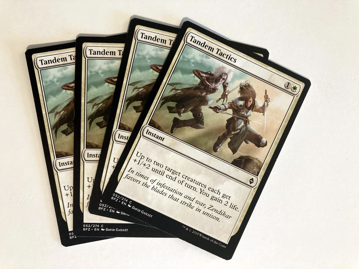 Tandem Tactics (4) Battle for Zendikar NM MTG Magic the Gathering